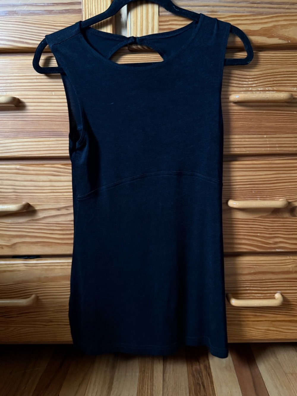Classic Sleeveless Black Tank Dress